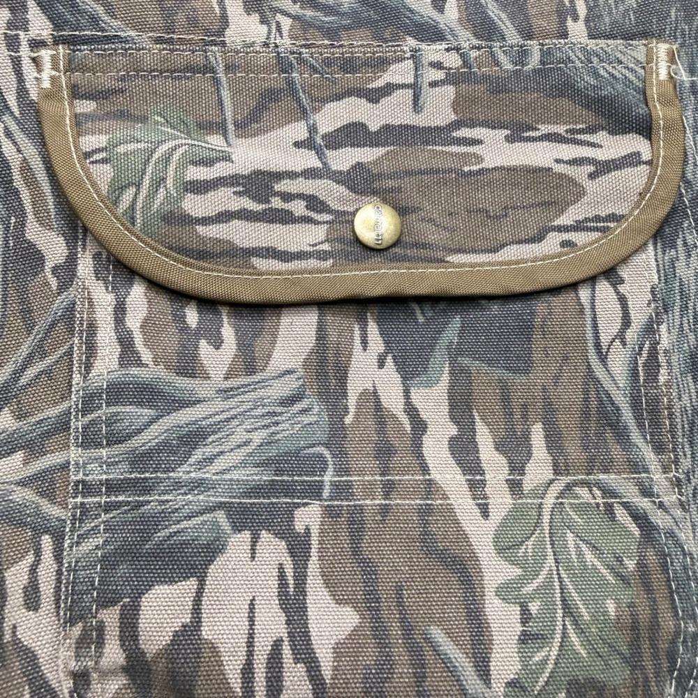Vintage Carhartt Work Pants Mens 38x30 Brown Camo WU345 Double Knee Mossy Oak - Picture 9 of 12